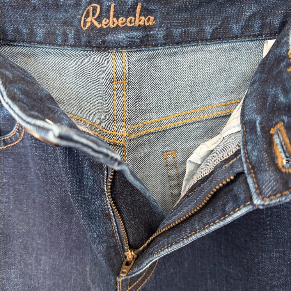 Women's Torrid Curve Rebecka High Rise Straight Leg Jeans - Dark Blue Size 27 - Picture 9 of 16
